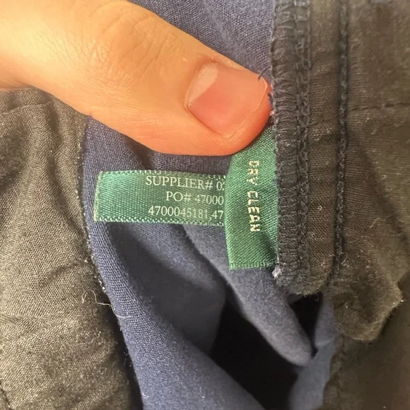 VTG Lauren Jeans Co. Dress Pants Women’s 4 Petite Ralph Lauren Navy Blue - Picture 4 of 11